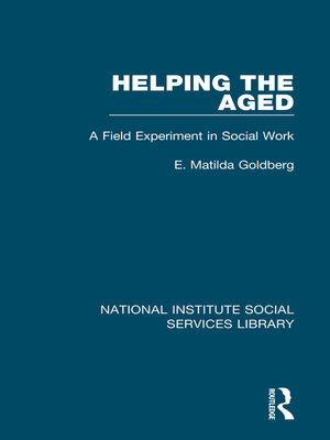 cover image of Helping the Aged